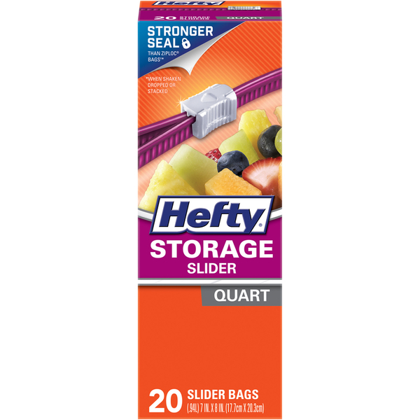 Hefty Hefty Slidr Quart 20Ct R8-1219